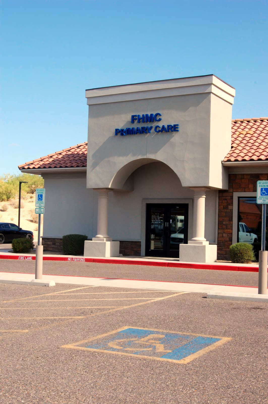 The FHMC Primary Care entrance — licensed, certified, and open.